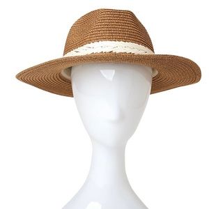 Time and Tru Women's Embroidered Fedora Hat